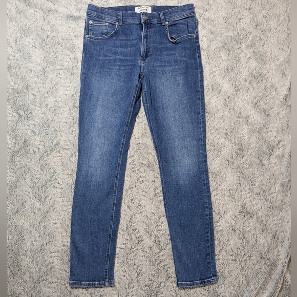 Reformation High Rise Harper Skinny Jeans Blue  Destin  Size 29 - Picture 4 of 11